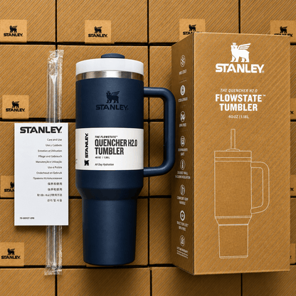 Stanley Quencher H2.0 FlowState Tumbler 40oz 1200ML - Midnight Blue - GiftRegards