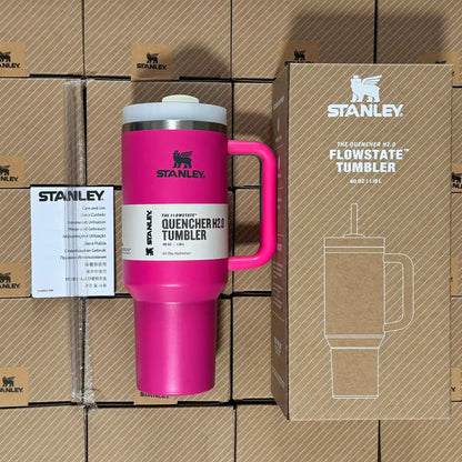 Stanley Quencher H2.0 FlowState Tumbler 40oz 1200ML - Rose Red - GiftRegards